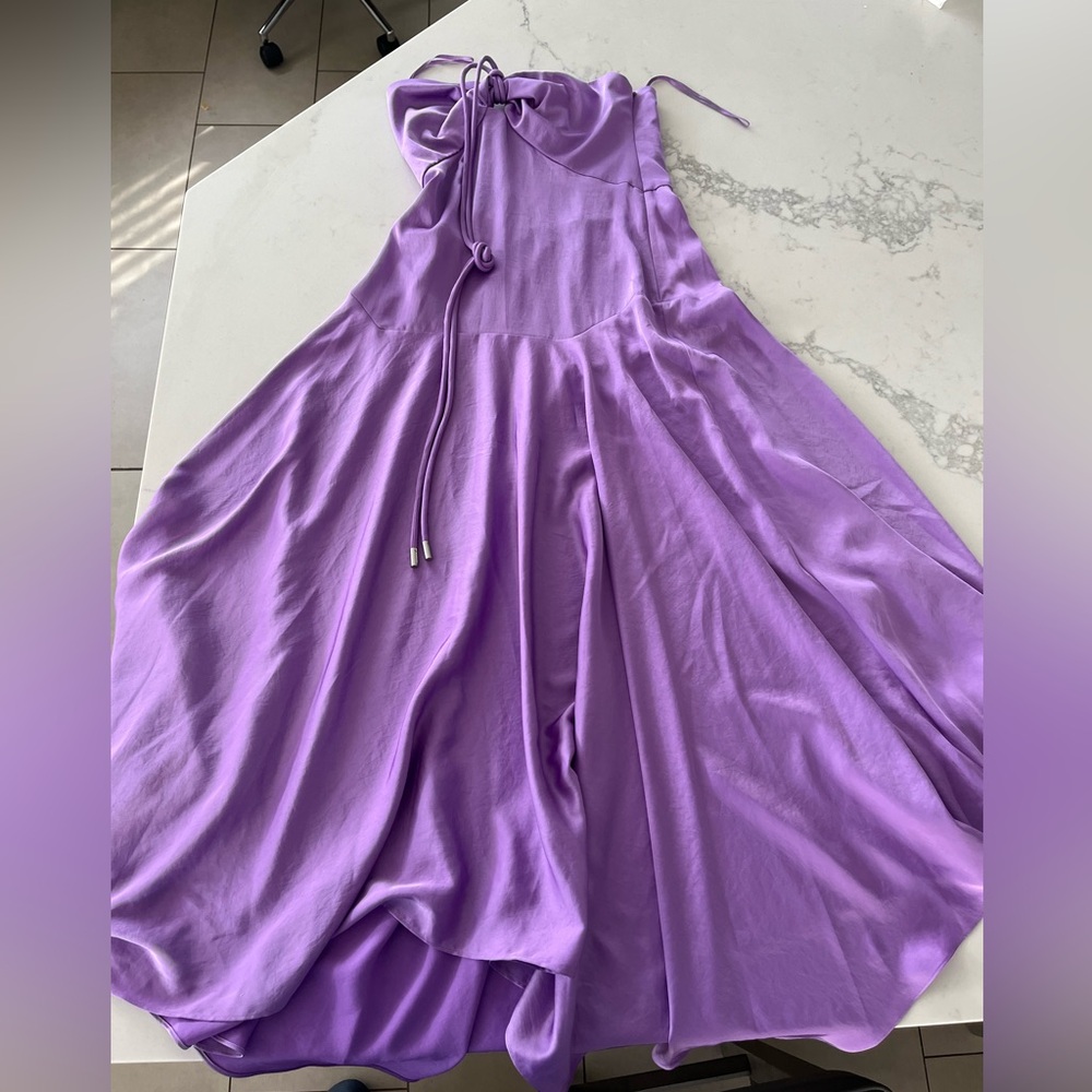 NWT A.L.C Lavender Anita Halter Maxi Dress size 8